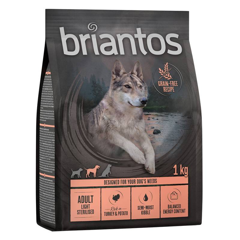 Briantos Adult Light Sterilised Pute & Kartoffel - GETREIDEFREIE Rezeptur - 1 kg von briantos