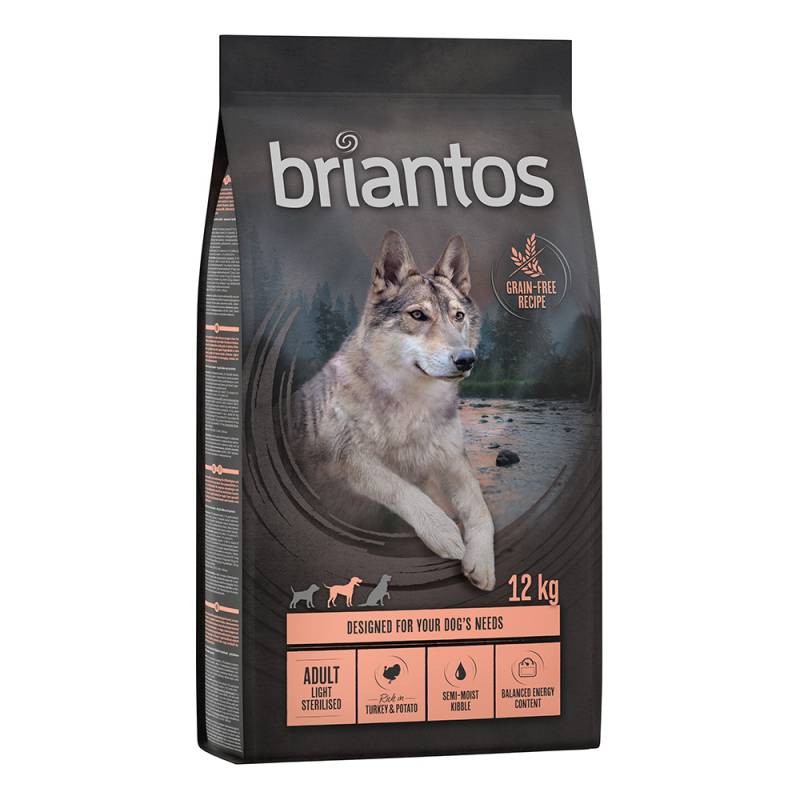 Briantos Adult Light Sterilised Pute & Kartoffel - GETREIDEFREIE Rezeptur - 2 x 12 kg von briantos