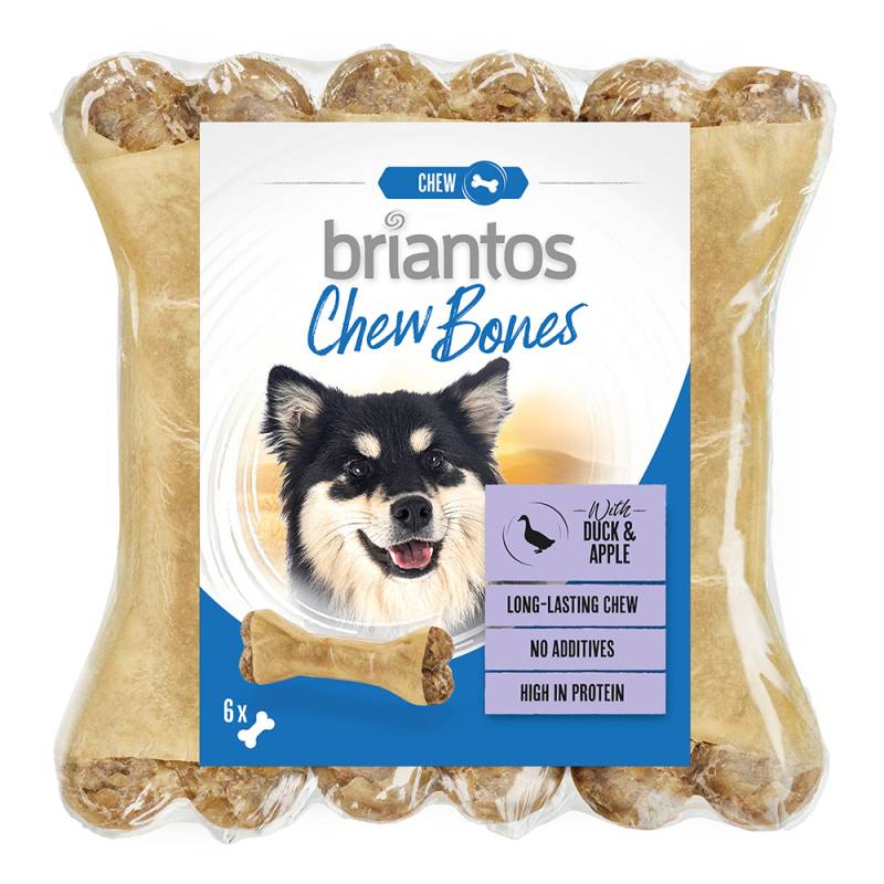 Briantos Chew Bones Ente & Apfel für Hunde - 12 x 12 cm (660 g) von briantos