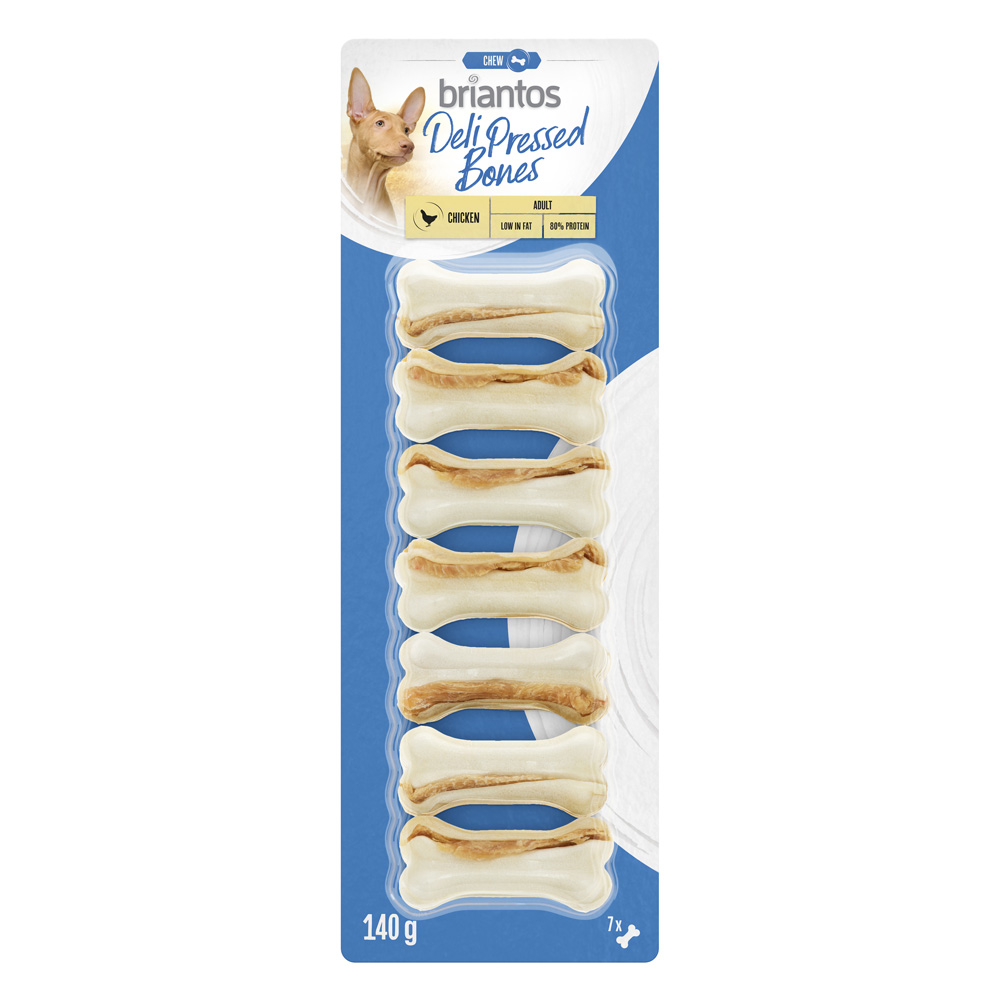 Briantos Deli Pressed Bones Chicken für Hunde - Sparpaket 2 x 140 g von briantos