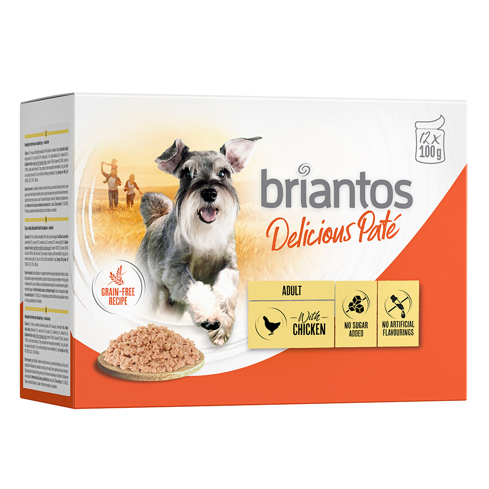 Briantos Delicious Paté 12 x 100 g - Huhn Briantos Delicious Paté 12 x 100 g - Huhn von briantos