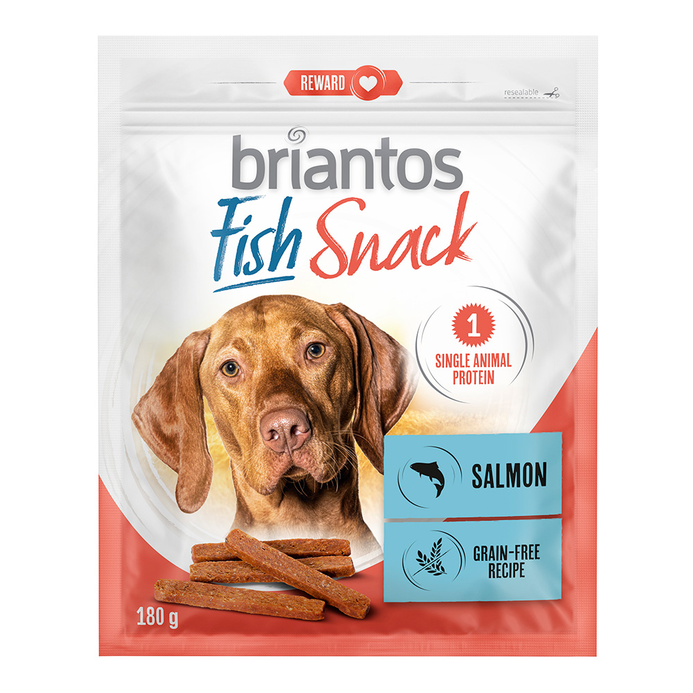 Briantos Fish Snacks, Thunfisch und Lachs für Hunde - Lachs (2 x 180 g) von briantos