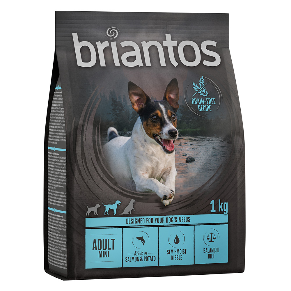 Briantos GETREIDEFREI 1 kg zum Probierpreis! -  Mini Lachs GETREIDEFREI von briantos