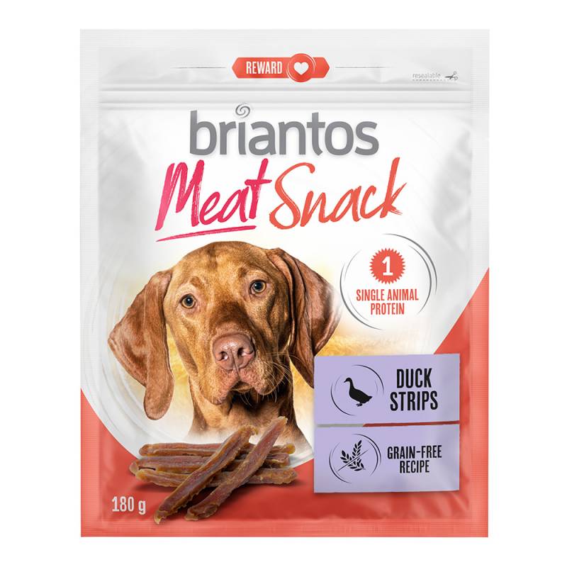 Briantos Meat Snacks, Ente und Kaninchen für Hunde - Ente (2 x 180 g) von briantos