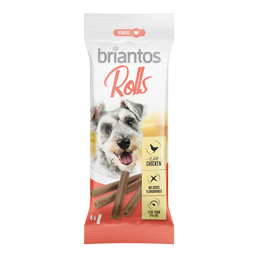 Briantos Rolls für Hunde - 4 x 65 g Huhn von briantos