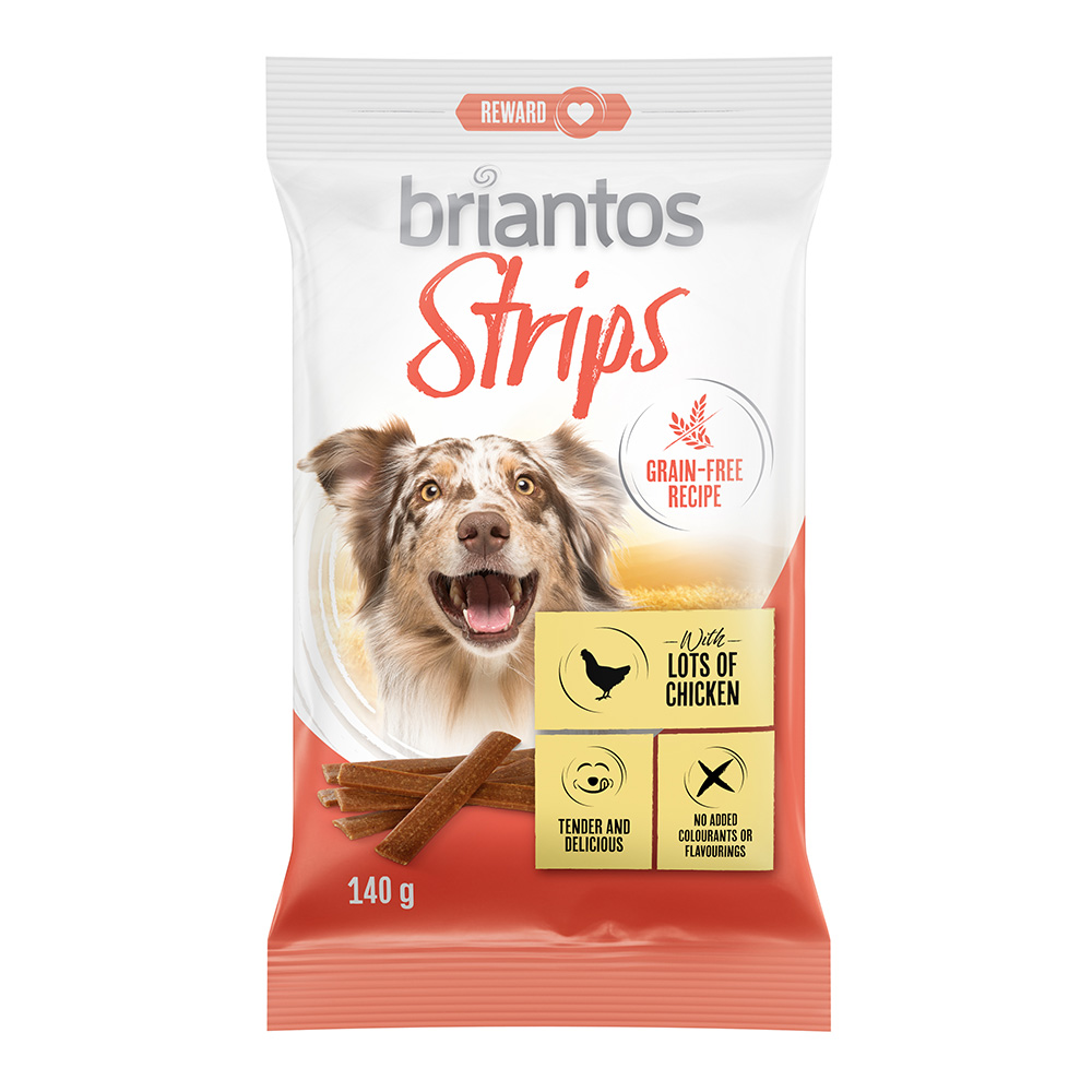 Briantos Strips Huhn Getreidefrei - 2 x 140 g Briantos Strips Huhn Getreidefrei - 2 x 140 g von briantos