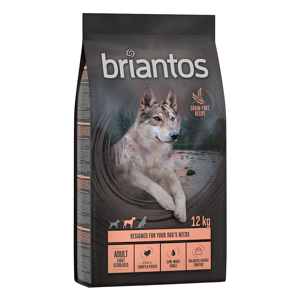 Briantos Trockenfutter 14/ 12 kg zum Sonderpreis! - Light/Sterilised GETREIDEFREI 12 kg von briantos