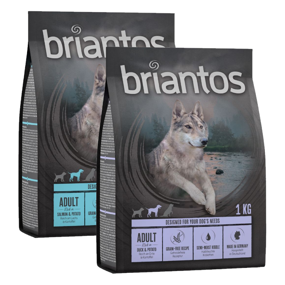 Probeangebot! Briantos Mix 1 kg Getreidefreie Rezeptur - Ente + Lachs Probeangebot! Briantos Mix 1 kg Getreidefreie Rezeptur - Ente + Lachs von briantos