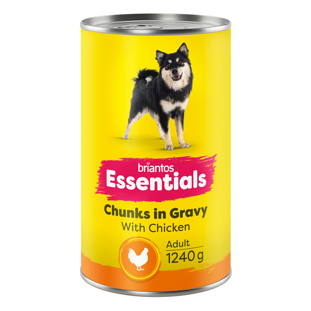 Sparpaket: Briantos Essentials Chunks in Gravy 12 x 1240 g - Huhn Sparpaket: Briantos Essentials Chunks in Gravy 12 x 1240 g - Huhn von briantos