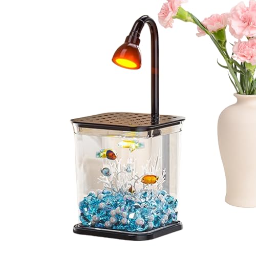 Betta Aquarium - Kompakte Aquariumschale Mit Ruhigem Design Und Umgebungslicht, Perfekt Für Desktop- Und Innenausstattung | Außentisch Innenaquarium, Mit Dem Auch Krabben Und Spinnen Angehoben Werden Betta Aquarium - Kompakte Aquariumschale Mit Ruhigem Design Und Umgebungslicht, Perfekt Für Desktop- Und Innenausstattung | Außentisch Innenaquarium, Mit Dem Auch Krabben Und Spinnen Angehoben Werden von brooksnaji