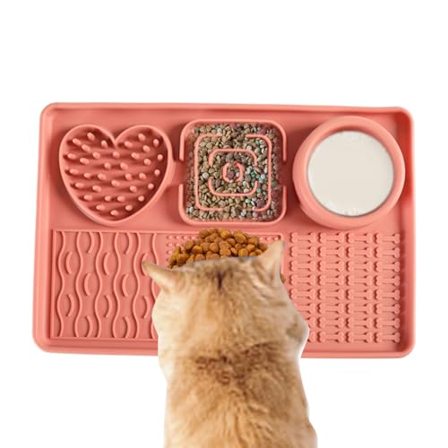 Silikon-Rick-Matte für Hunde – Slow Feeder Hund rutschfest, Snack-Schüssel-Typ-Puzzle verlängert sich zum Essen, pädagogische Matten, die Ihnen helfen, sensorische Entwicklung zu spielen Silikon-Rick-Matte für Hunde – Slow Feeder Hund rutschfest, Snack-Schüssel-Typ-Puzzle verlängert sich zum Essen, pädagogische Matten, die Ihnen helfen, sensorische Entwicklung zu spielen von brooksnaji