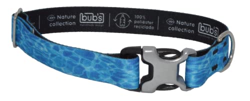 BUB'S Nature Collection Halskette aus 100% recyceltem Polyester mit naturinspiriertem Druck (M/L, Aqua) von bub's