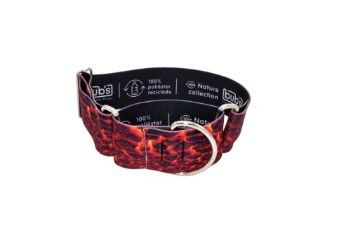 BUB'S Nature Collection Martingale Halskette aus 100 % recyceltem Polyester, mit von der Natur inspiriertem Druck (L, Lava) von bub's