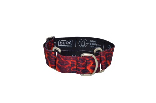 BUB'S Nature Collection Martingale Halskette aus 100 % recyceltem Polyester, mit von der Natur inspiriertem Druck (M, Lava) von bub's