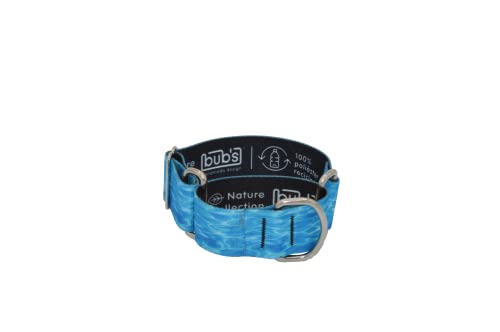 BUB'S Nature Collection Martingale Halskette aus 100% recyceltem Polyester mit naturinspiriertem Druck (S, Aqua) von bub's