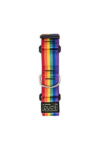 Bub´s Halsband Martingale für Windhunde Gross und mittel. Masse des Halsumfangs des Hundes: 35 – 50 cm (Rainbow) von bub's