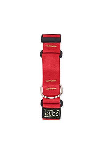 Bub´s Halsband Martingale für Windhunde Gross und mittel. Masse des Halsumfangs des Hundes: 35 – 50 cm (Rot) von bub's