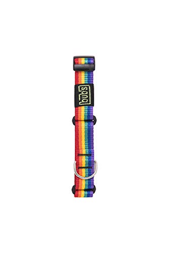 Bub´s Halsband Martingale für Windhunde mittel und klein. Masse des Halsumfangs des Hundes: 22 – 35 cm (Rainbow) von bub's