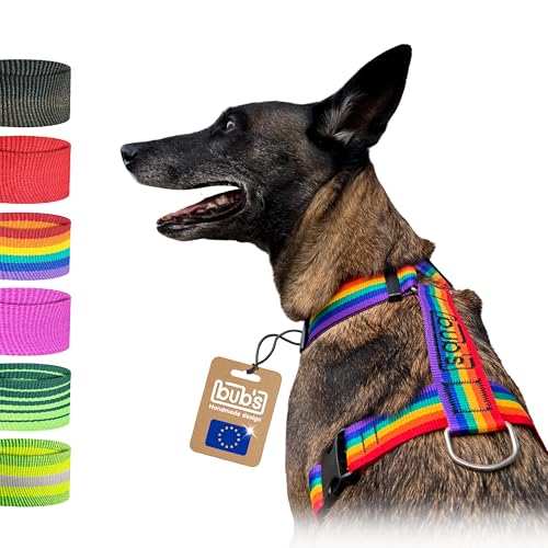 bub's Anti-Zerr-Hundegeschirr Gross (Rainbow) von bub's