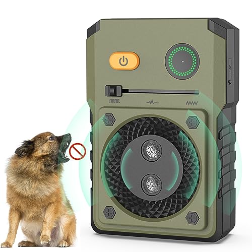 bubbacare Anti Bell Gerät für Hunde, Antibell Ultraschall Gerät mit 3 Modi, 50Fuß Wiederaufladbares Antibell für Hunde, Anti-Bell-mittel für Hunde Sicher für Kleine Mittel Große Hunde Innen Draußen von bubbacare