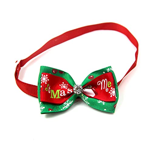 budiniao Haustier Halsbänder, Hundekrawatte, Weihnachten, Verschiedene Hündchen Krawatte, entzückendes Festival, verstellbare Fliege, passende Weihnachtsdekorationen, VN088 8 von budiniao