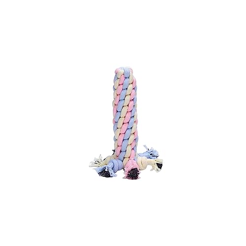 budiniao Pet Cotton Ropes Interactive Teeth Clean Dogs Toy Leichtes Flexibles Kauspielzeug Waschbare Backenknochenform Pets Knot Ball, Maiskolben von budiniao