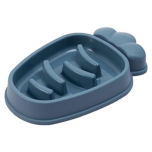 budiniao Pet Slow Food Bowl PP Anti Rutsch Sicherheits Tierfress Übungsnäpfe Feeder Futterbehälter Zubehör für die Küche, Blau von budiniao