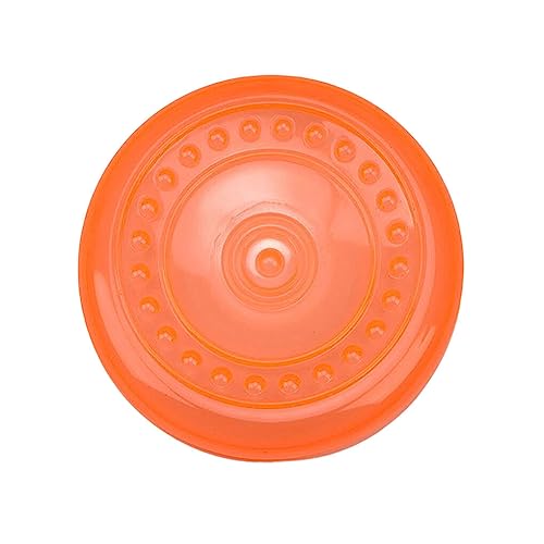 budiniao Pet Toy Interactive Yard Hinterhof Rasen Park Play Training Flying Disk Portable Sport Unterhaltung Spielzeug Spielzeug, Orange, M von budiniao