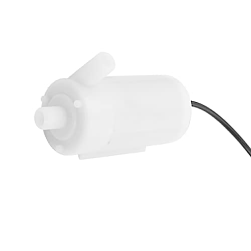 budiniao USB Wasserpumpe Micro Submersible Mini Brushless DC 5V 2 3L/Min Energiesparend Heimtierbedarf Heimwerker für Aquariumbrunnen, Weiß von budiniao