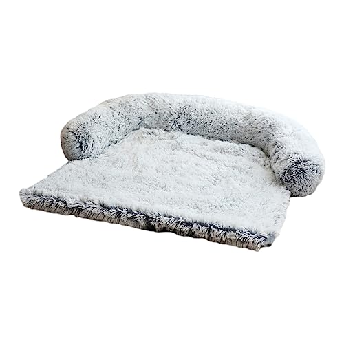 budiniao Winter Hundebett, weich und gemütlich, Zwinger für geliebtes Haustier, Hundebett, Sofa, Hundekissen, Schlafsofa, Katzenbett, bequem und weich, grau, M von budiniao