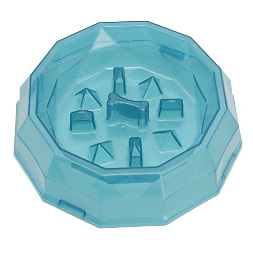 buhb Pet Slower Food Futternäpfe Verhindern Rutschen Verhindern Schockierende Verdauungshilfe Pet Slow Feeding Bowl für Hunde (Blau) von buhb