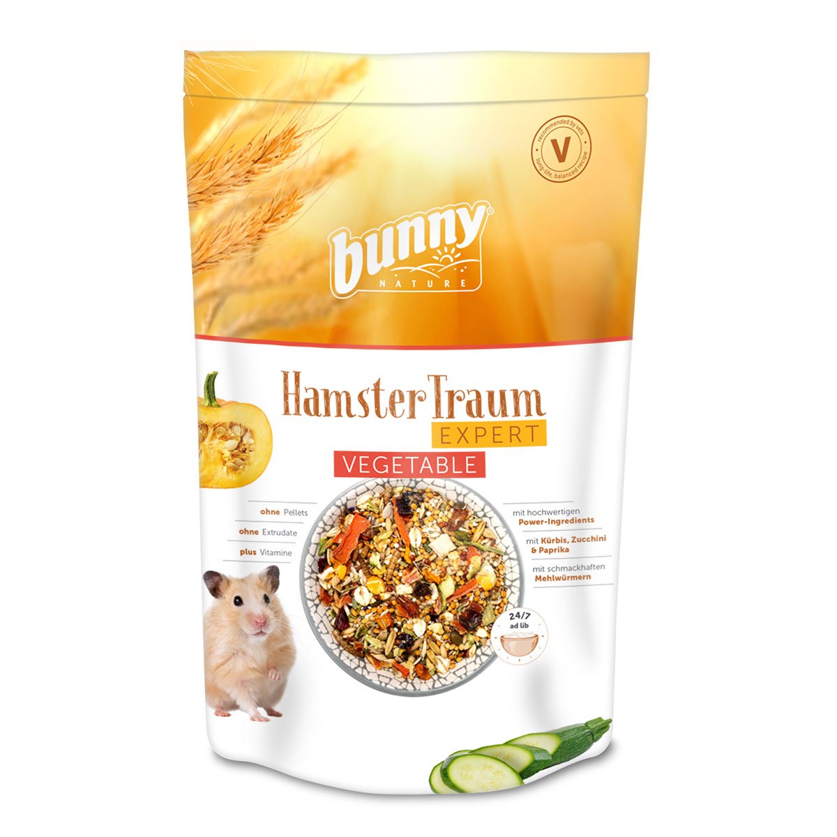 Bunny HamsterTraum EXPERT Vegetable 3x500g von bunny