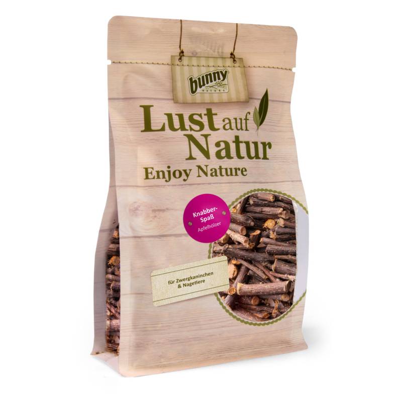 Bunny Lust auf Natur KNABBER-SPASS - Apfelhölzer 220g von bunny