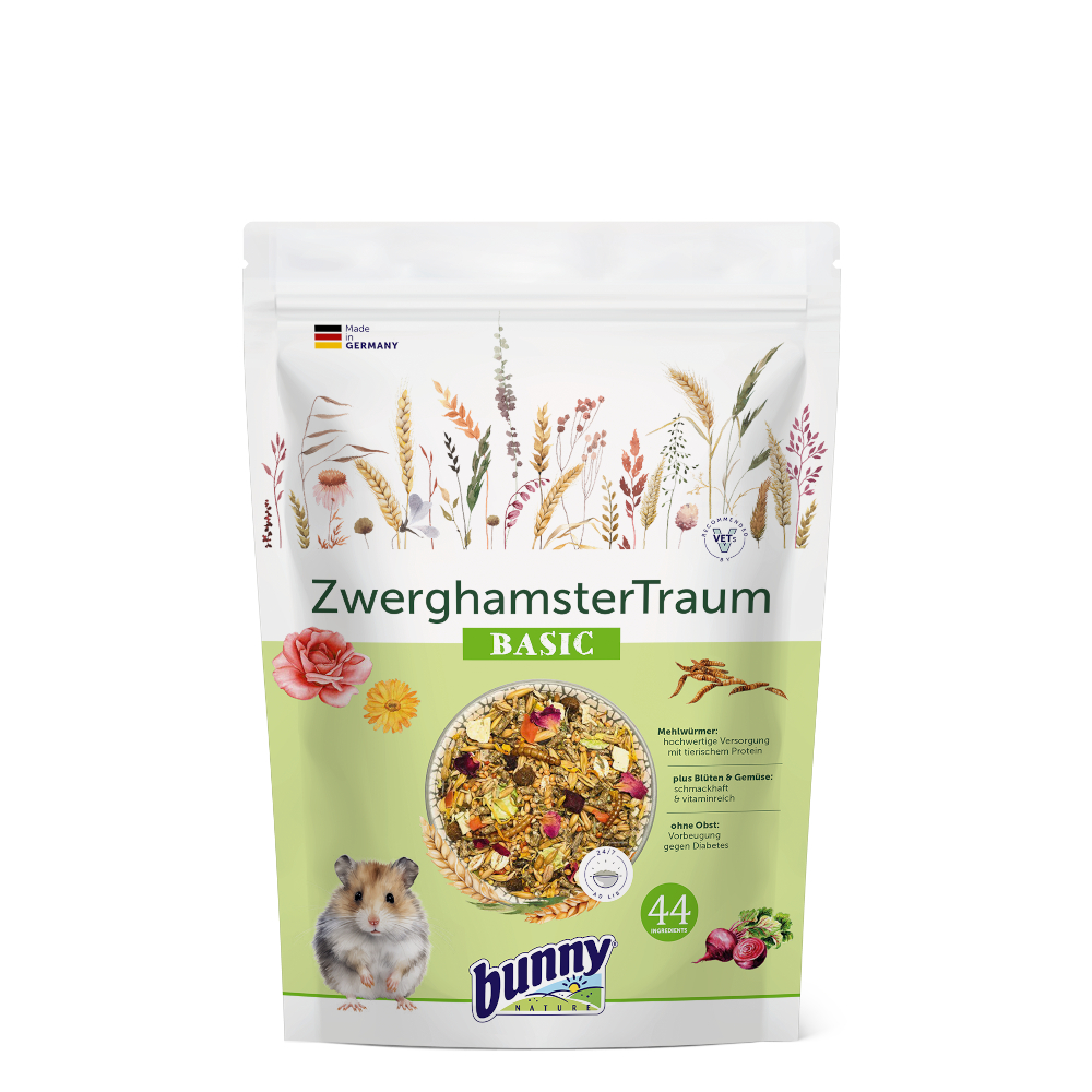 bunny ZwerghamsterTraum BASIC - Sparpaket: 2 x 600 g von bunnyNature