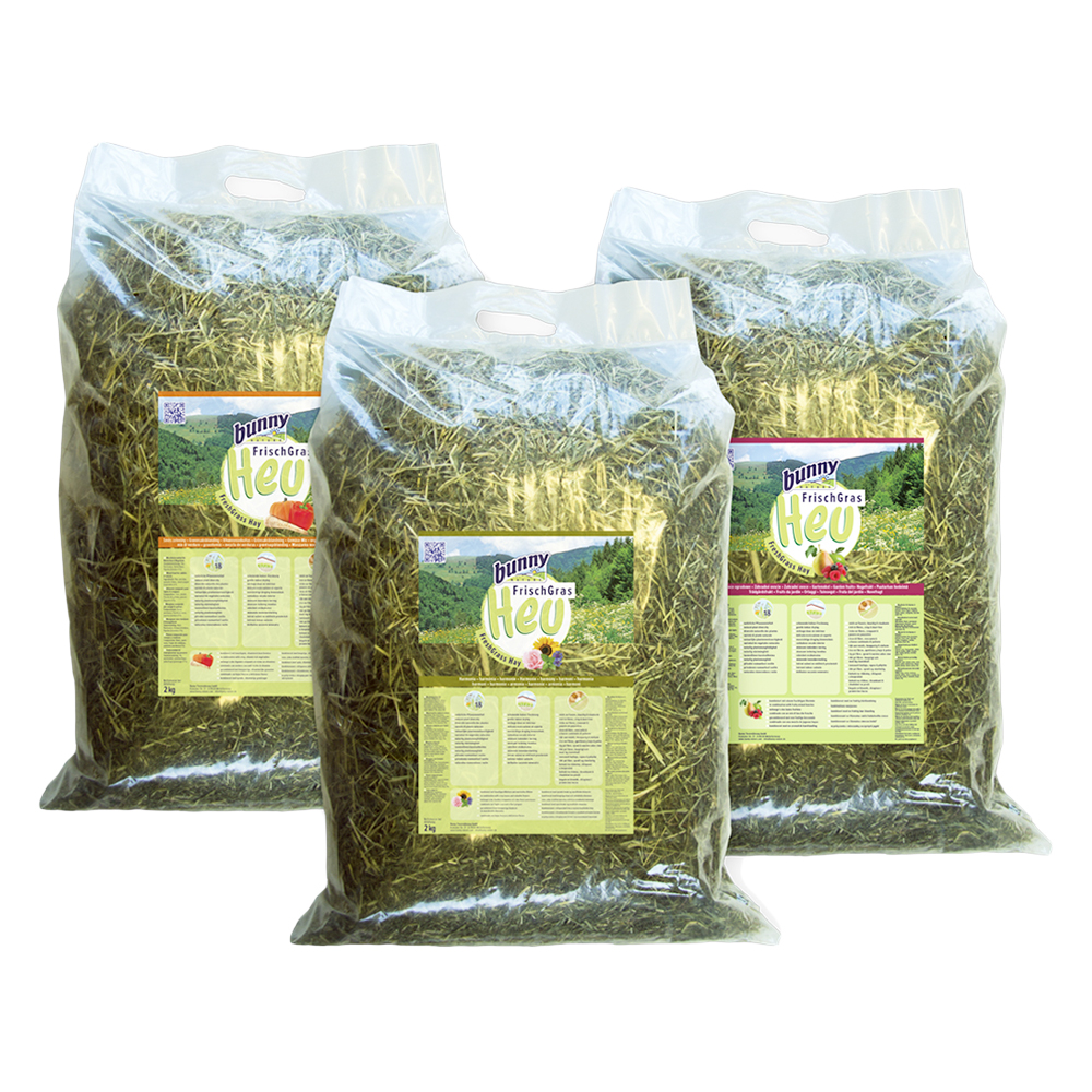 Bunny FrischGras Heu Special Edition - Winterpaket 3 x 2 kg Bunny FrischGras Heu Special Edition - Winterpaket 3 x 2 kg von bunnyNature