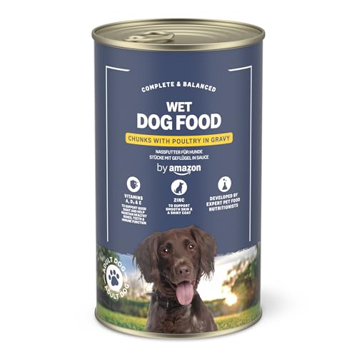 by Amazon Hundefutter Nassfutter - Dose - Geflügelstücke in Soße, 1er Pack (1 x 1 Stück) von by Amazon