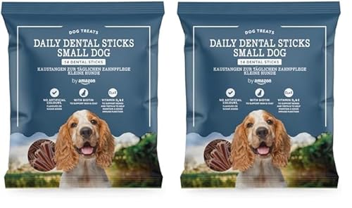 by Amazon - Kaustangen zur Täglichen Zahnpflege - Kleine Hunde, 220g (Packung mit 2) von by Amazon