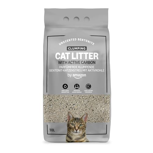 by Amazon Klumpendes Katzenstreu ohne Duft mit Aktivkohle, 10 l by Amazon Klumpendes Katzenstreu ohne Duft mit Aktivkohle, 10 l von by Amazon