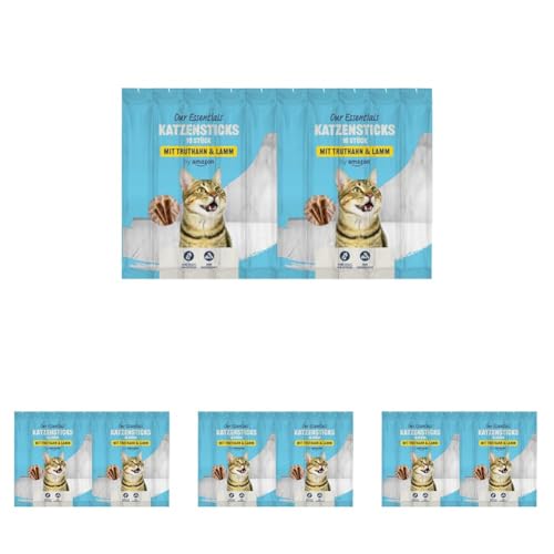 by Amazon Our Essentials Katzensticks mit Truthahn & Lamm 50g (Packung mit 4) von by Amazon