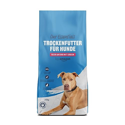 by Amazon Trockenfutter für Hunde, Reich an Rindfleisch mit Erbsen, 20kg von by Amazon