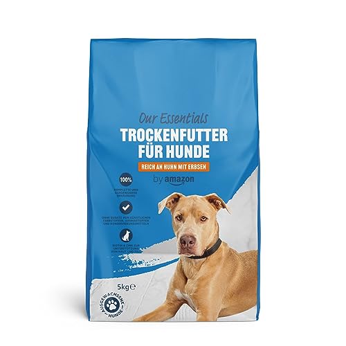 by Amazon Trockenfutter für Hunde, reich an Hühnchen mit Erbsen, 5kg von by Amazon