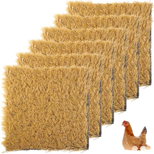 byepica Kunstrasen-Pads für Hühner-Nistkästen, 30,5 x 30,5 cm, waschbare Kunstrasenmatten für Ställe, Innen- und Außenbereich, Hühner-Bettwäsche, Teppiche, 6 Stück byepica Kunstrasen-Pads für Hühner-Nistkästen, 30,5 x 30,5 cm, waschbare Kunstrasenmatten für Ställe, Innen- und Außenbereich, Hühner-Bettwäsche, Teppiche, 6 Stück von byepica