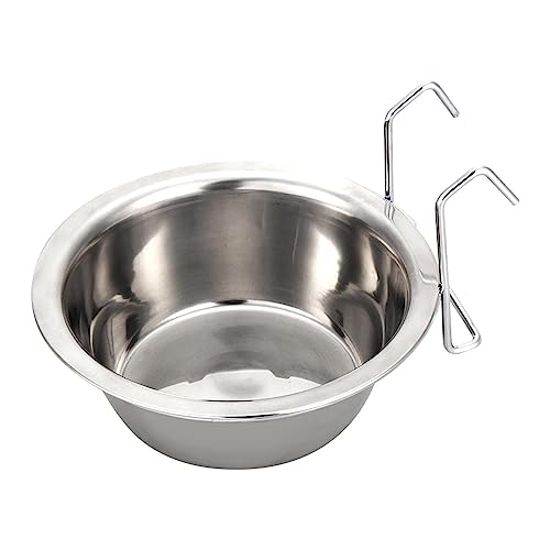 Hunde-Wassernapf, Edelstahl-Haustier-Wassernapf mit kompaktem Design, auslaufsicherer Welpentrinker, rostfreier Wassertrog Hunde, Hundewasserbehälter für Zuhause, Zwinger, Hunde, Katzen und Vögel von caits