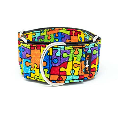 candyPet® Martingale Dog Collar - Puzzle, S von candyPet