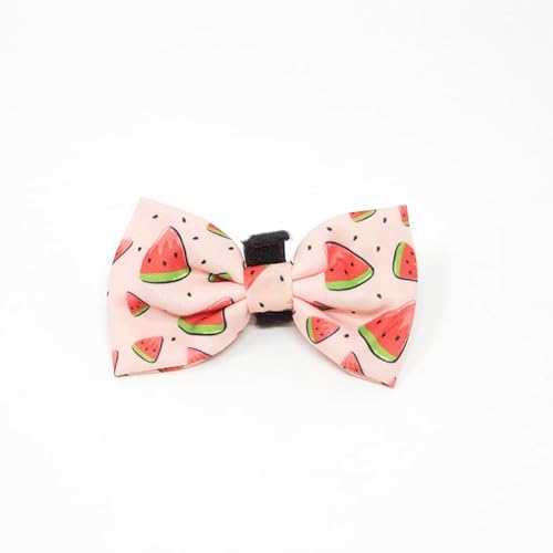 candyPet®- Bow Tie / Bow Tie - Velcro fastener - Bow tie or bow tie for collar or harness - Matching Harness, collar and lead, WATERMELON von candyPet