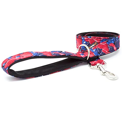 candyPet® Dog Leash - 120 cm cotton with Softshell Padded Handle - Fruit of the forest von candyPet