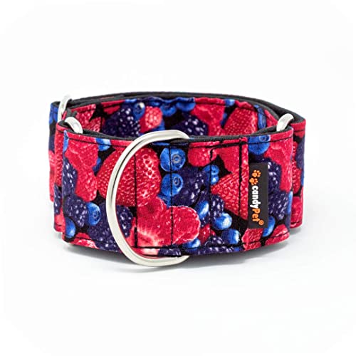 candyPet® Martingale Dog Collar - Fruit of the forest, SPECIAL WIDTH von candyPet