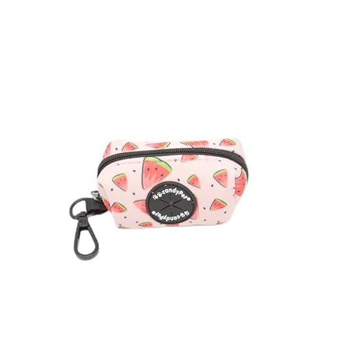 candyPet®-Hygiene Bag Holder - Made of soft neoprene - Easy and practical to use - Matching Harness, Collar and Leash, WATERMELON von candyPet