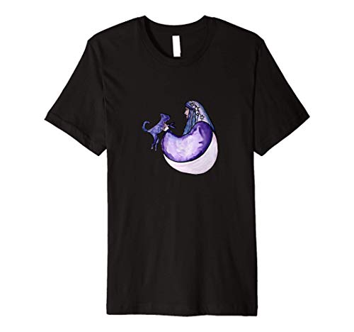 Cat Witch cute kitty cat people Premium T-Shirt von caterpillar