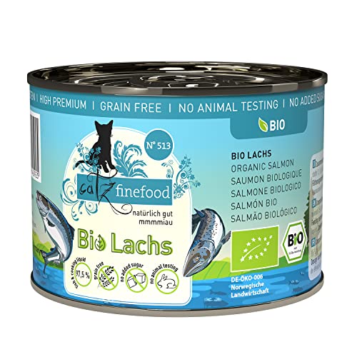 Catz finefood Dose Bio No. 513 Lachs 200g (Menge: 6 je Bestelleinheit) von catz finefood